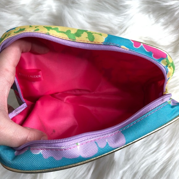 Lily Pulitzer for Estée Lauder Dragonfly Floral Make Up Bag - Picture 7 of 7
